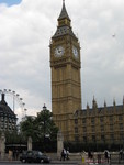 The clock tower (showing different times)