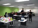 Shot of the lab, with Maciek Stankiewicz in centre