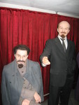 Waxworks of Trotsky and Lenin