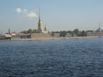 View of Peter and Paul Fortress from the next island